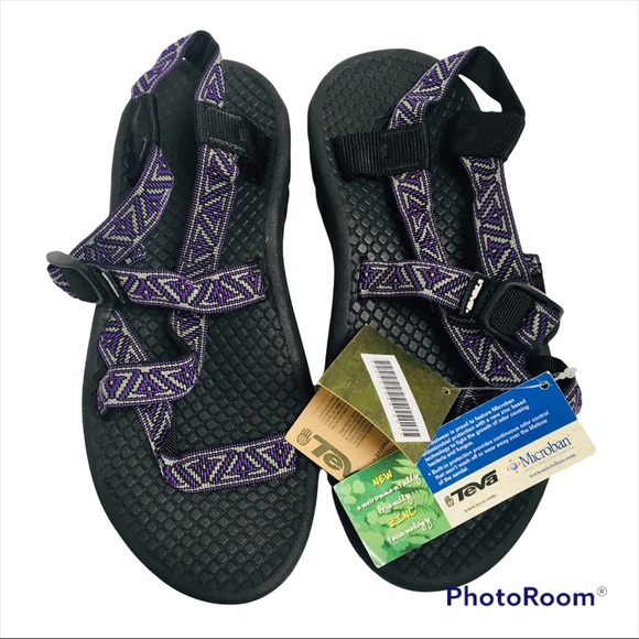 NWT Teva Women's Casual Athletic Hiking Sandals Size 8 Purple/Grey/Black NEW - Picture 6 of 13
